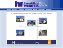 Tablet Screenshot of immobilien-werner.de